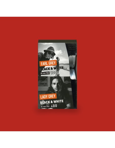 Pack Lomography Earl Grey 100 + Lady Grey 400 - Películas B&N 35mm