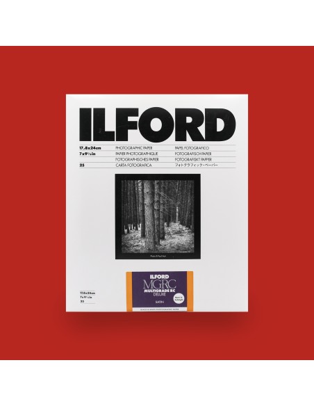 Ilford Multigrade RC Deluxe Papel B&N 18x24cm Satin 25H