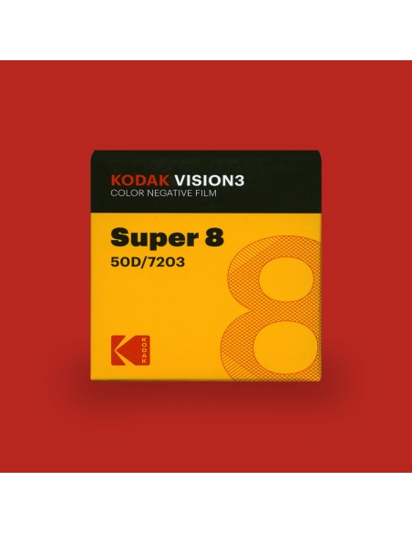 Película Super 8 Kodak Vision3 50D 15m - Negativo Color