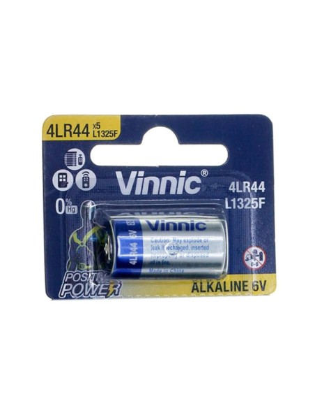 Pila Vinnic 4LR44 6V Alkaline - Cámaras Point & Shoot