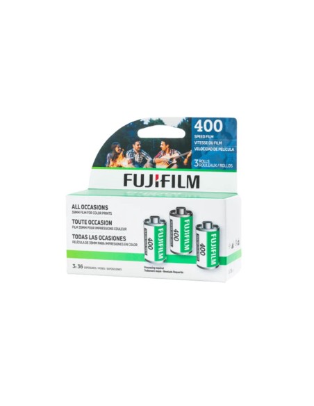 Pack 3x Fujifilm 400 - Película Color 35mm 36 Exposiciones